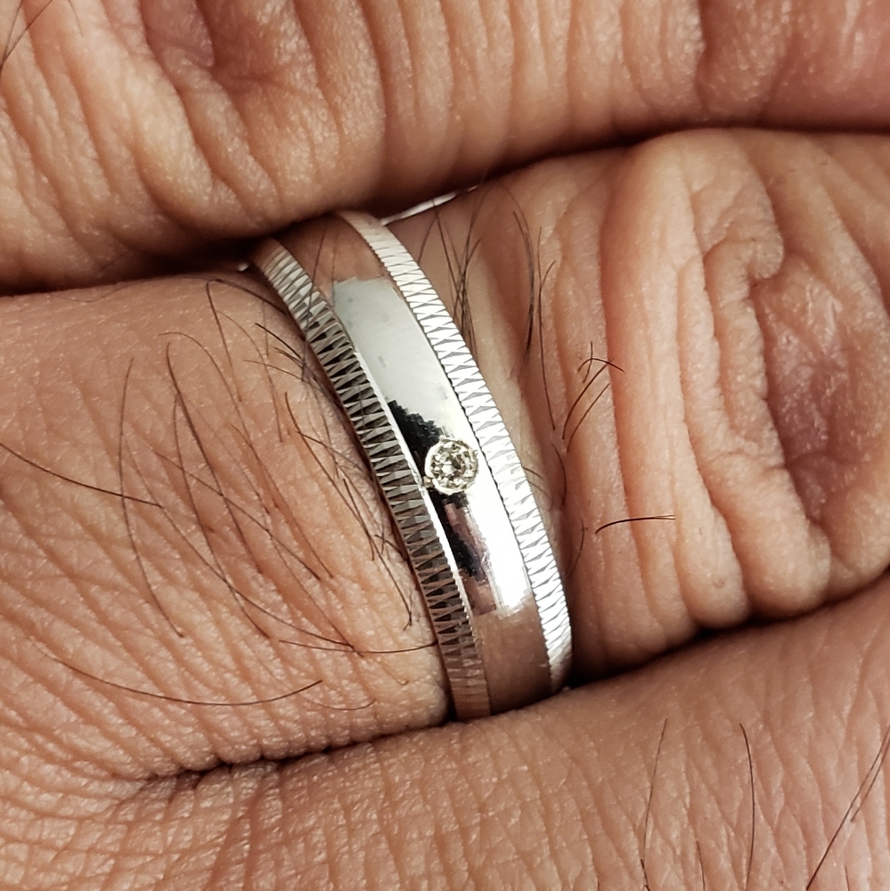 925 silver ring band sz9